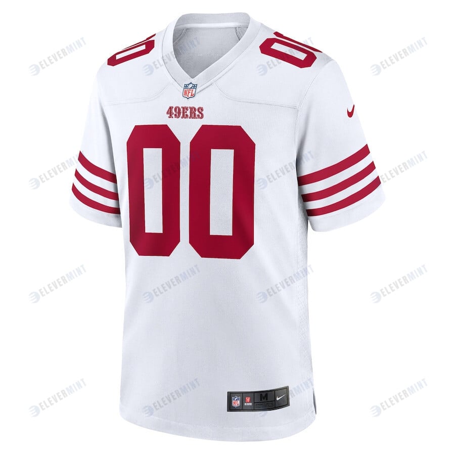 San Francisco 49ers Game Custom 00 Player Jersey - White