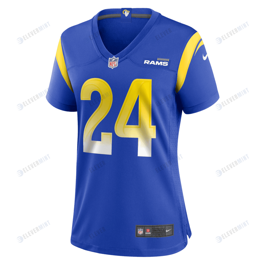 Royce Freeman 24 Los Angeles Rams Women's Game Jersey - Royal