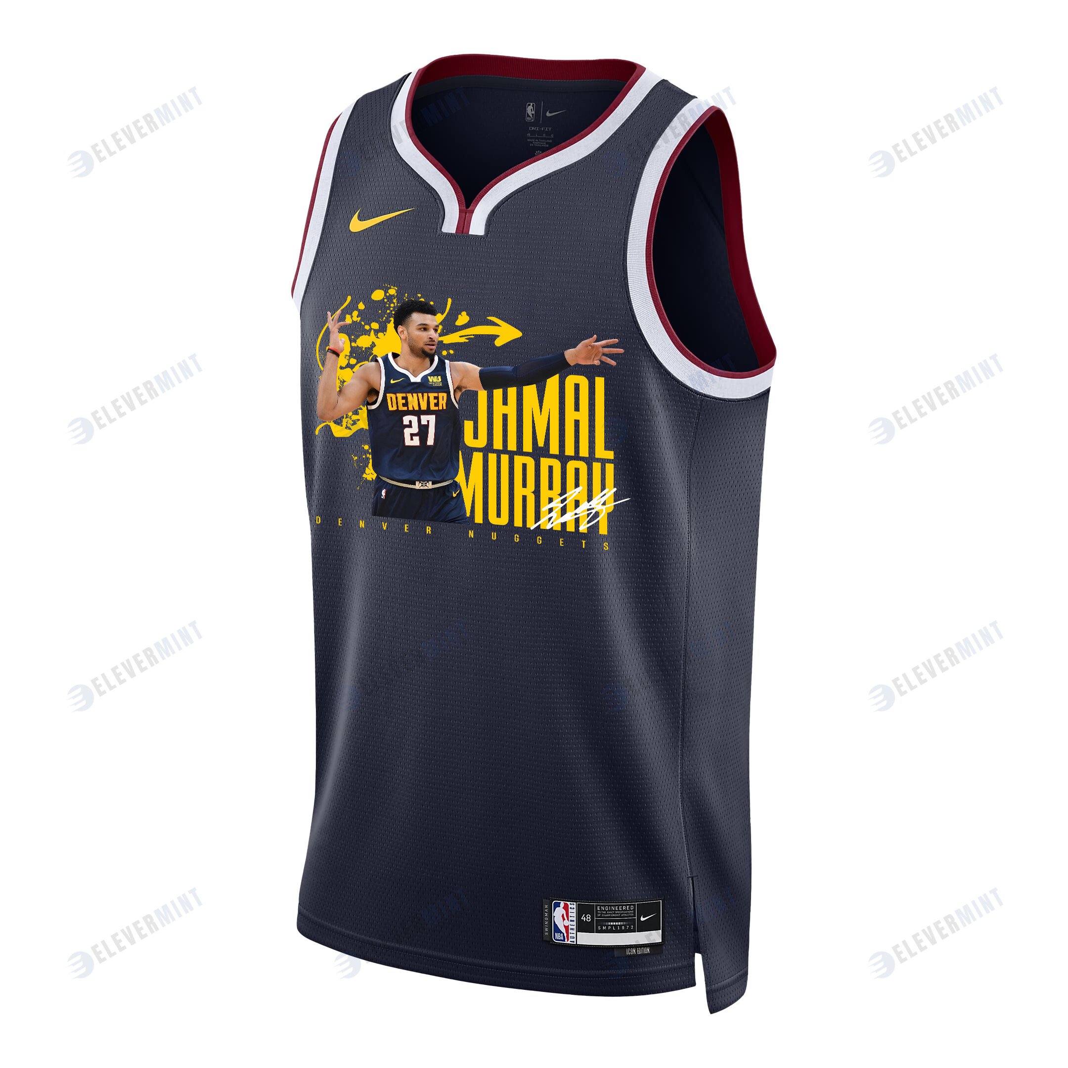 Jamal Murray 27 Denver Nuggets Rising Star 2023 NBA Champions Swingman Jersey - Black