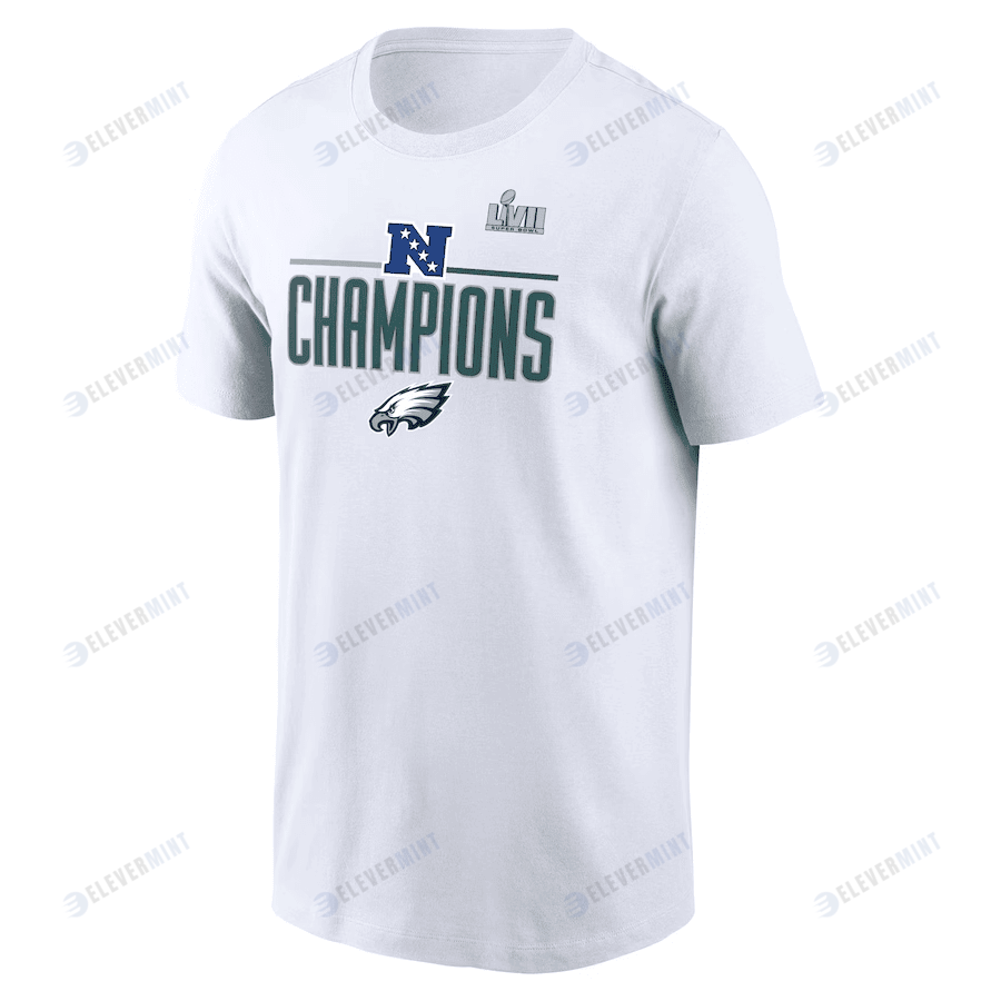 Philadelphia Eagles 2022 NFC Champions Roster T-Shirt - White
