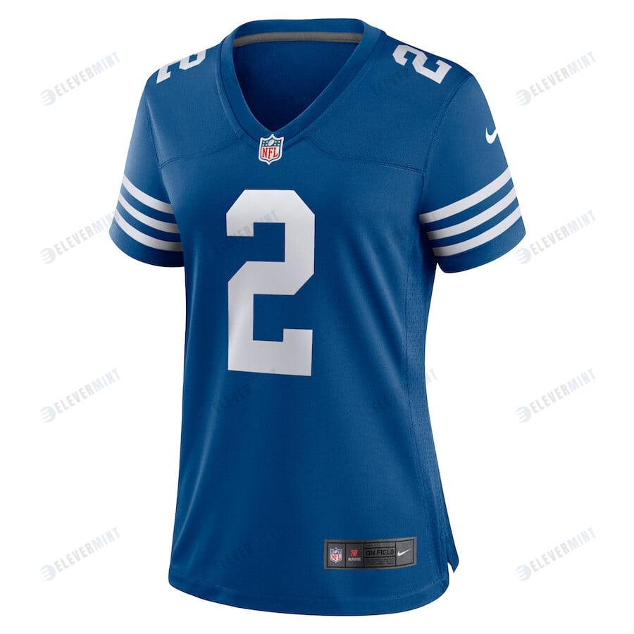 Carson Wentz 2 Indianapolis Colts Women Alternate Game Jersey - Royal