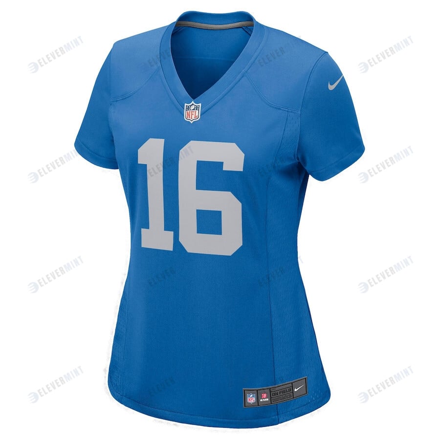 Jared Goff 16 Detroit Lions Women Game Jersey - Blue