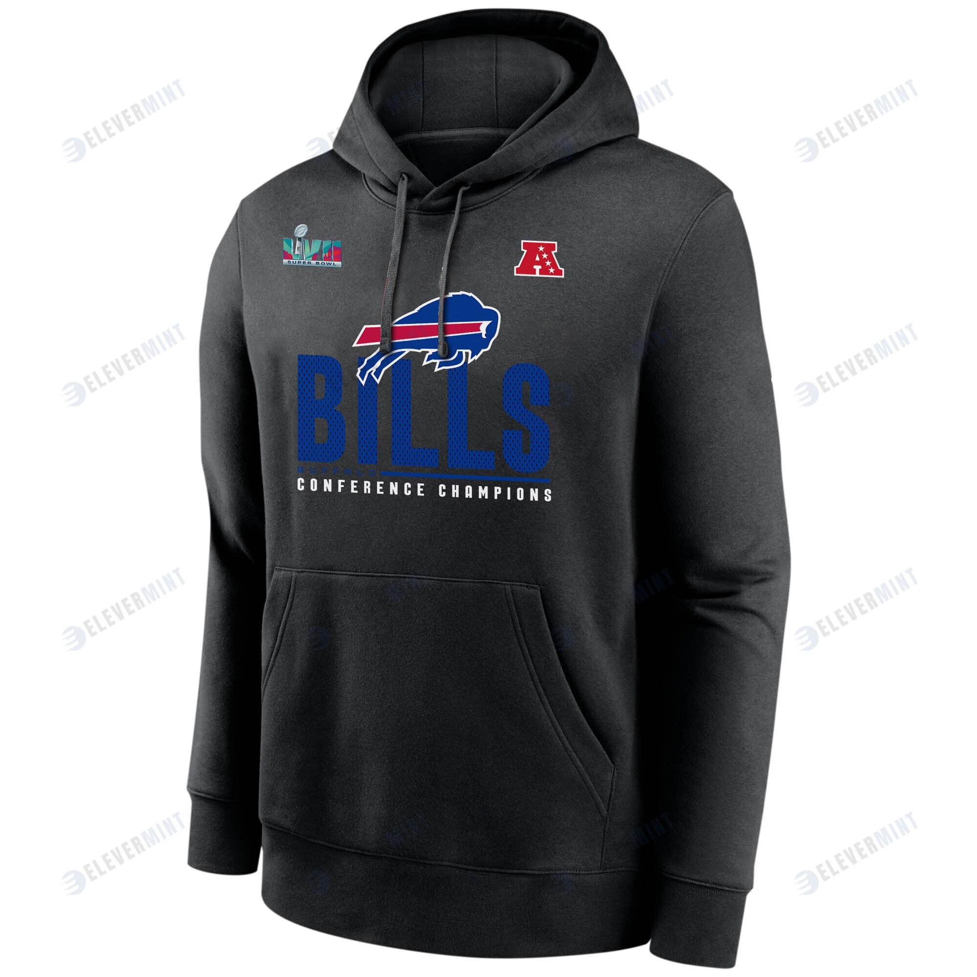 Buffalo Bills AFC Conference Champions Black Pullover Hoodie