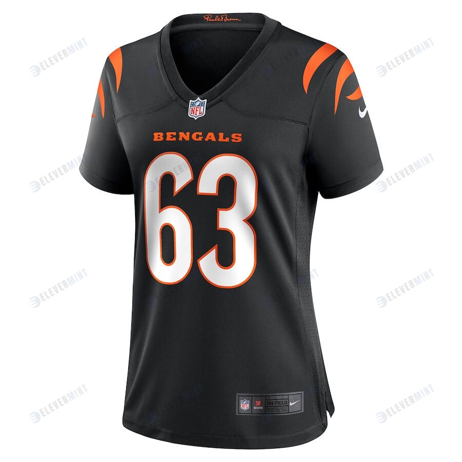Trey Hill 63 Cincinnati Bengals Women's Game Jersey - Black