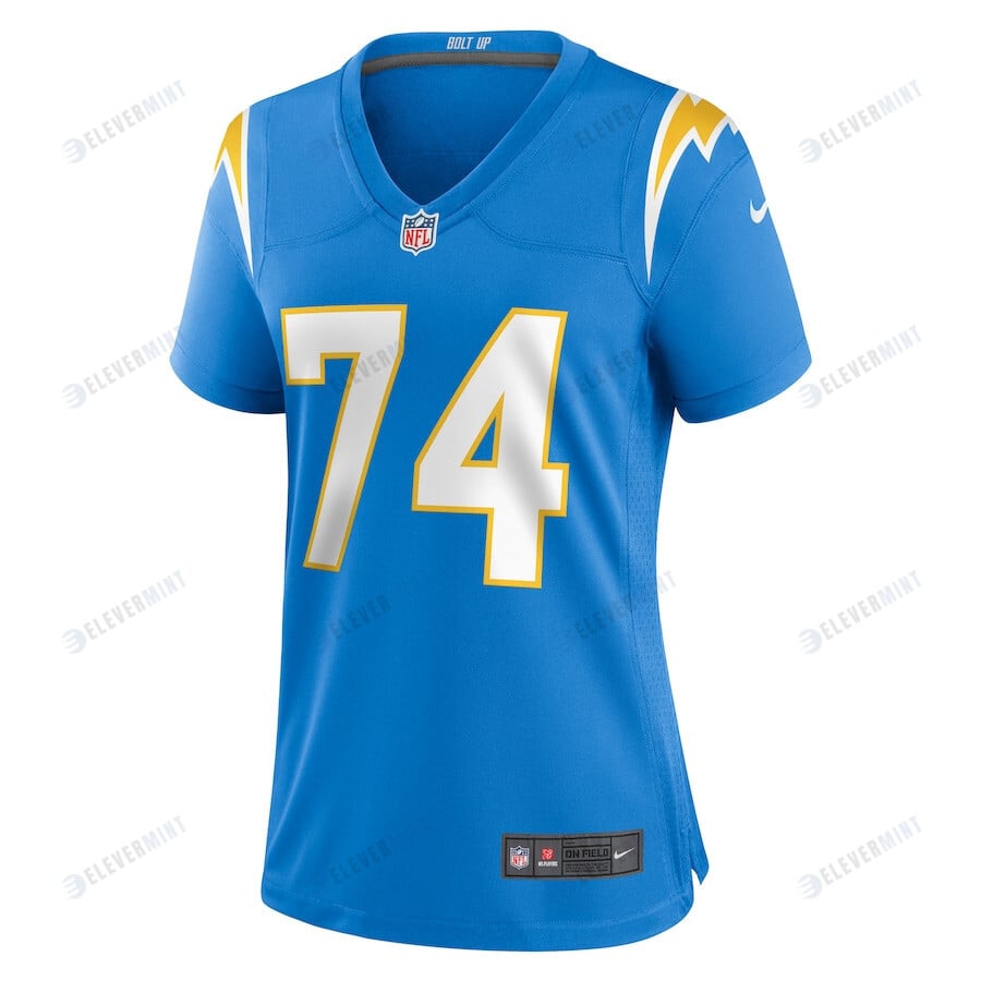 Matt Kaskey 74 Los Angeles Chargers Women's Team Game Jersey - Powder Blue