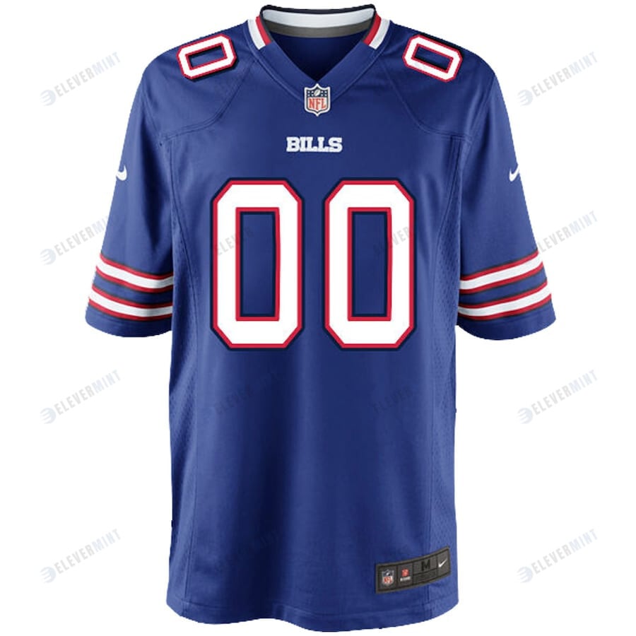 Buffalo Bills Youth Custom 00 Game Jersey - Royal
