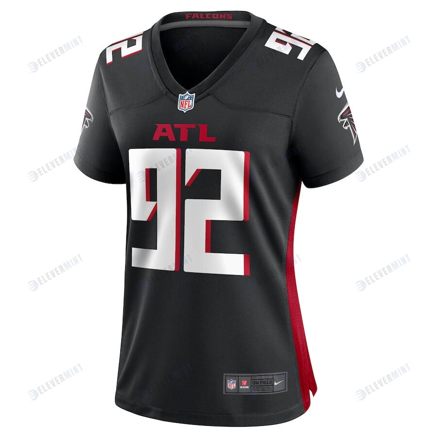 Adetokunbo Ogundeji 92 Atlanta Falcons Women's Game Jersey - Black
