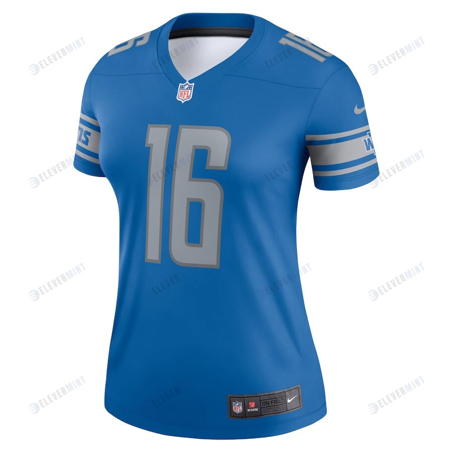 Jared Goff 16 Detroit Lions Women Legend Jersey - Blue