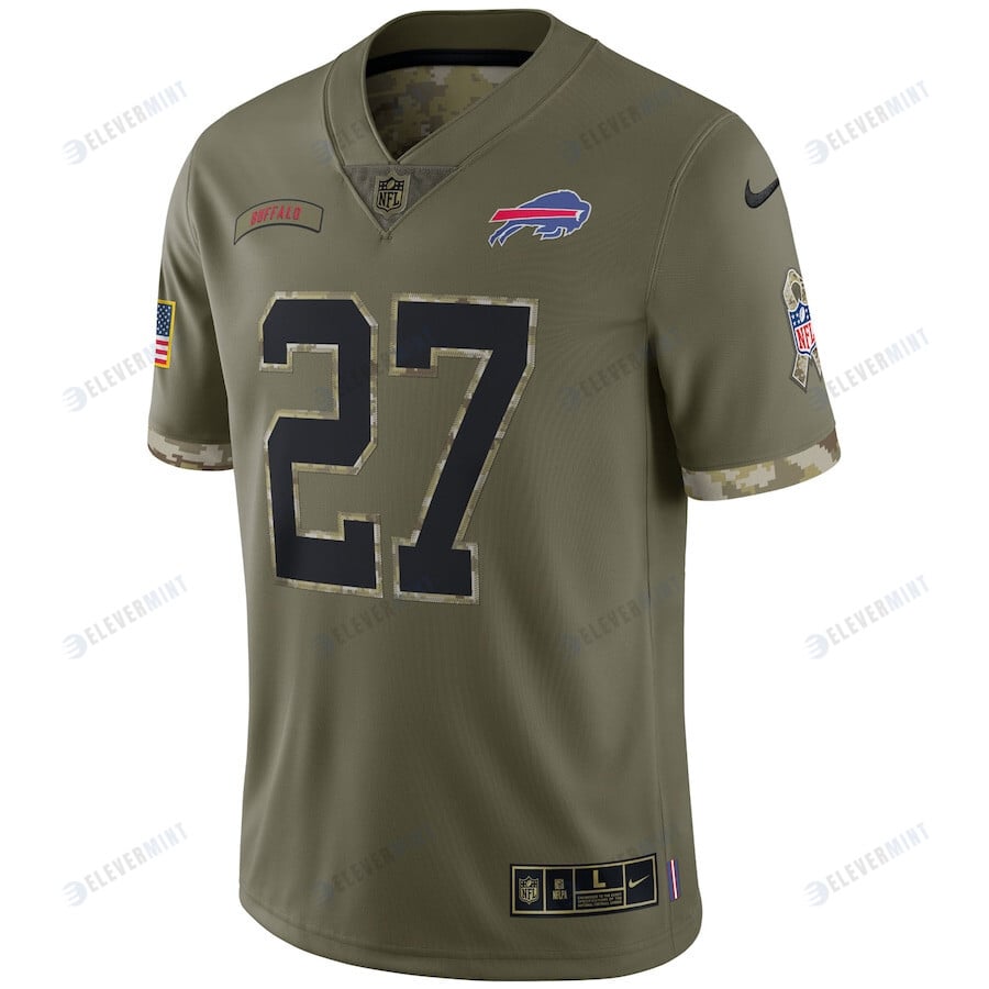 Tre'Davious White Buffalo Bills 2022 Salute To Service Limited Jersey - Olive