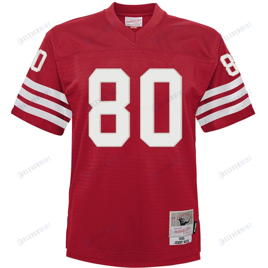 Jerry Rice 80 San Francisco 49ers Mitchell & Ness Infant 1990 Retired Legacy Jersey - Scarlet