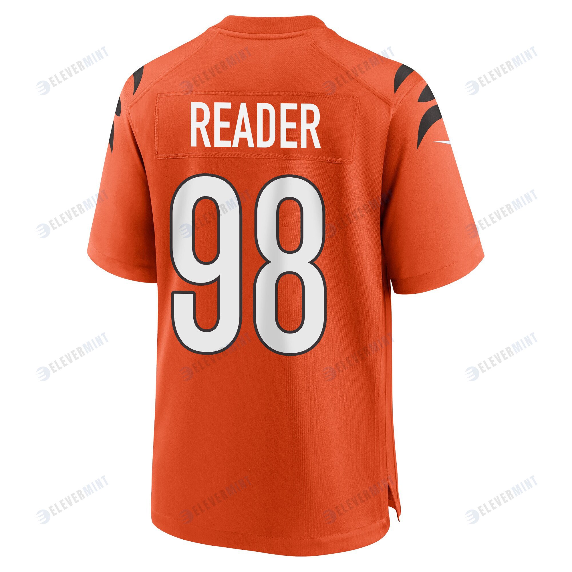 DJ Reader 98 Cincinnati Bengals Super Bowl LVII Champions Men Alternate Game Jersey - Orange