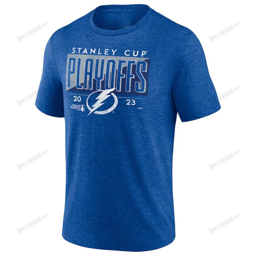 Tampa Bay Lightning 2023 Stanley Cup Playoffs Tri-Blend T-Shirt - Heather Royal