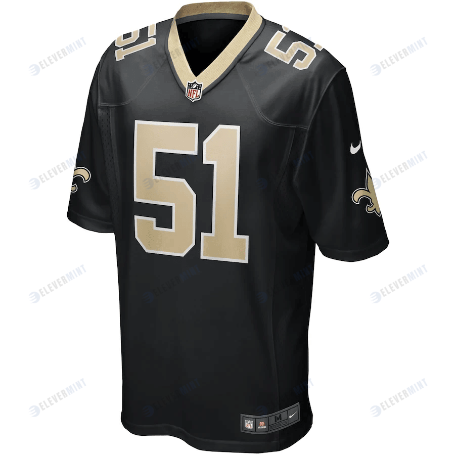 Cesar Ruiz 51 New Orleans Saints Game Jersey - Black