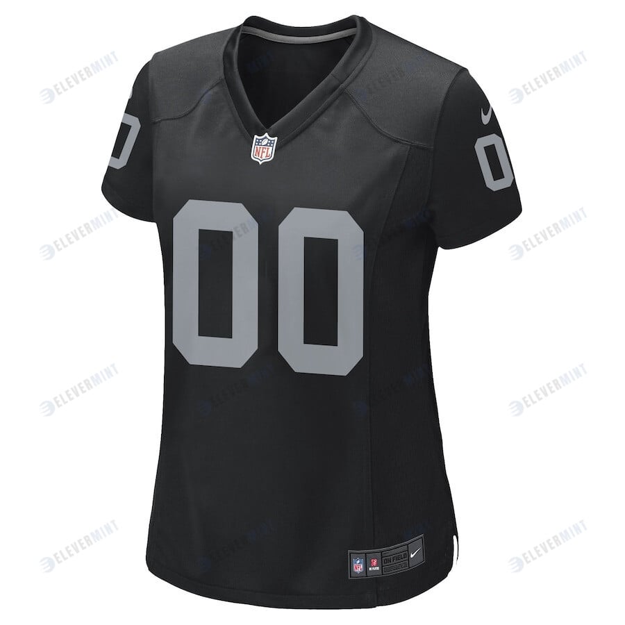 Las Vegas Raiders Women Custom Game Jersey - Black