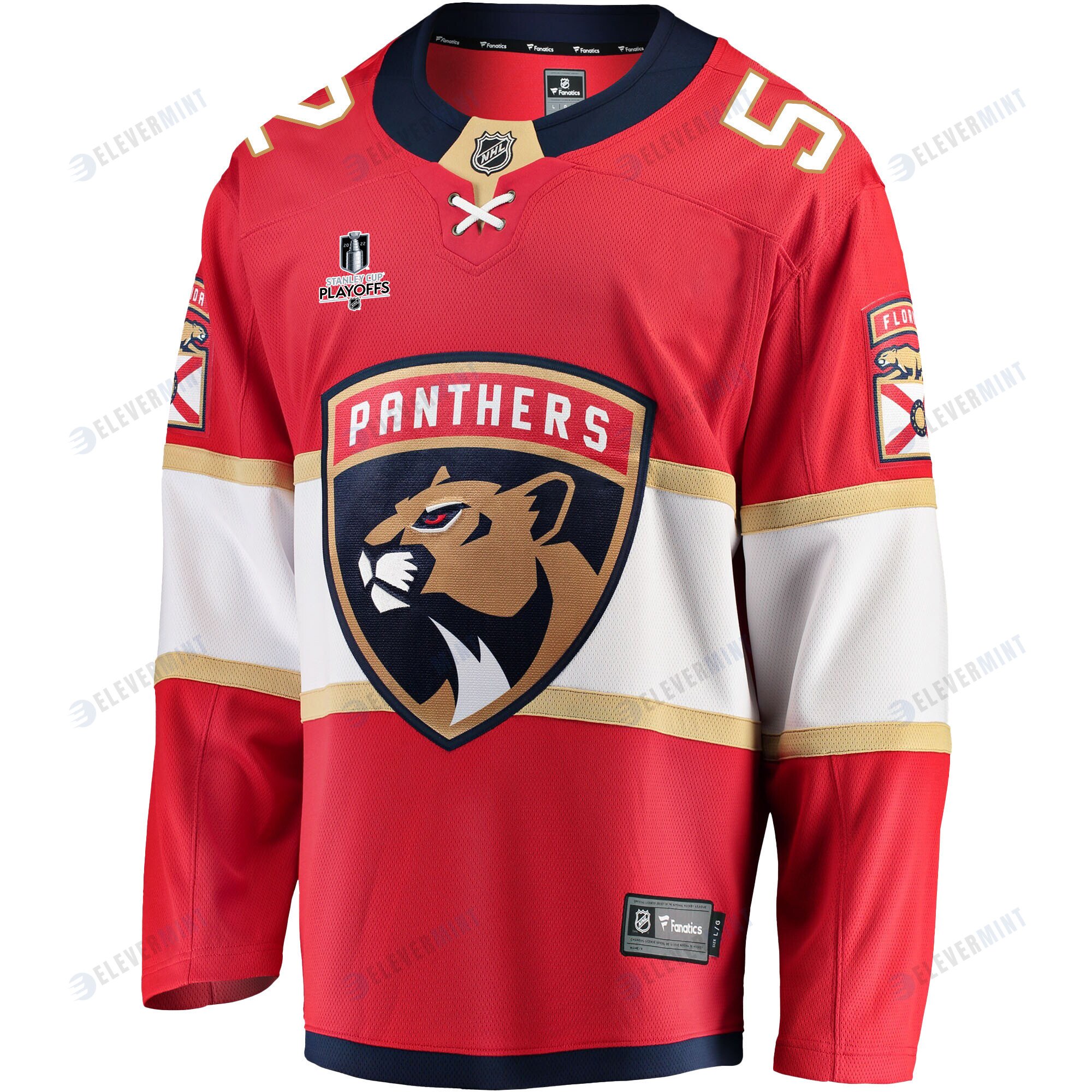 Florida Panthers MacKenzie Weegar 52 Home 2023 Stanley Cup Playoffs Breakaway Men Jersey - Red