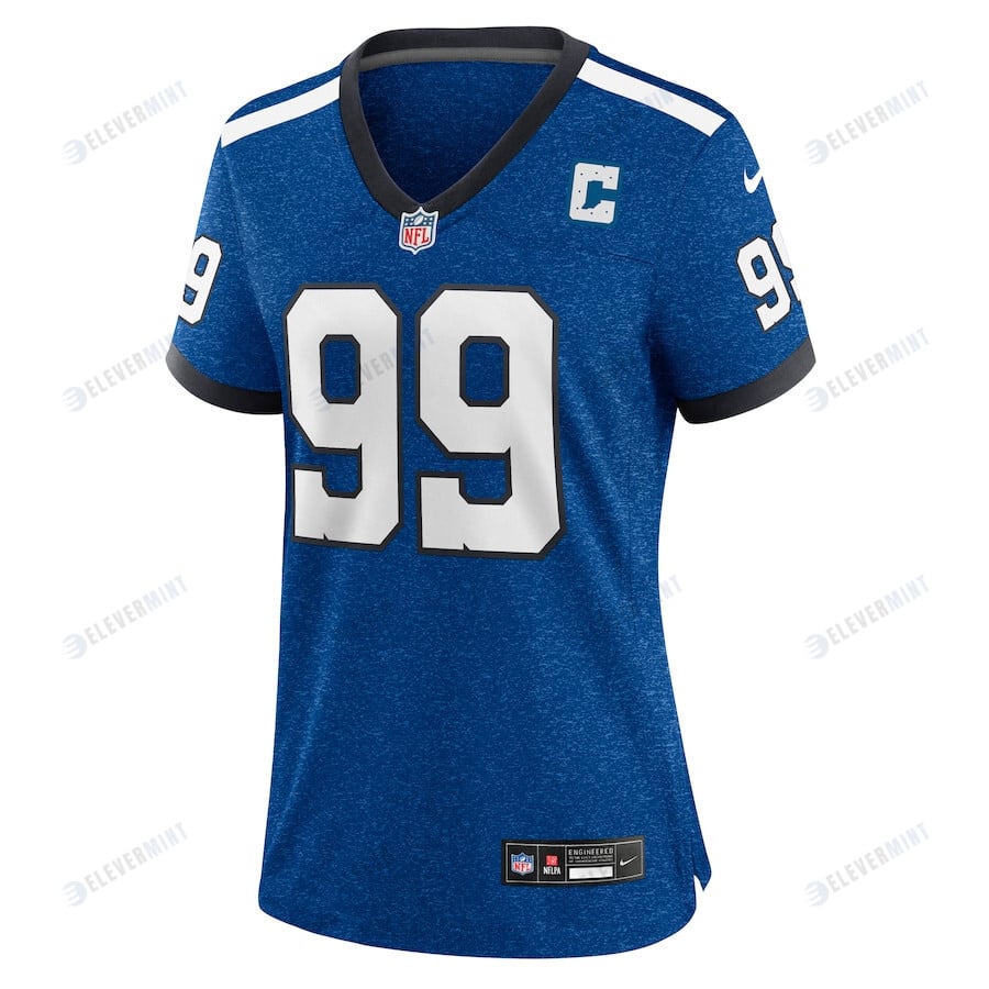 DeForest Buckner 99 Indianapolis Colts Indiana Nights Alternate Game Women Jersey - Royal