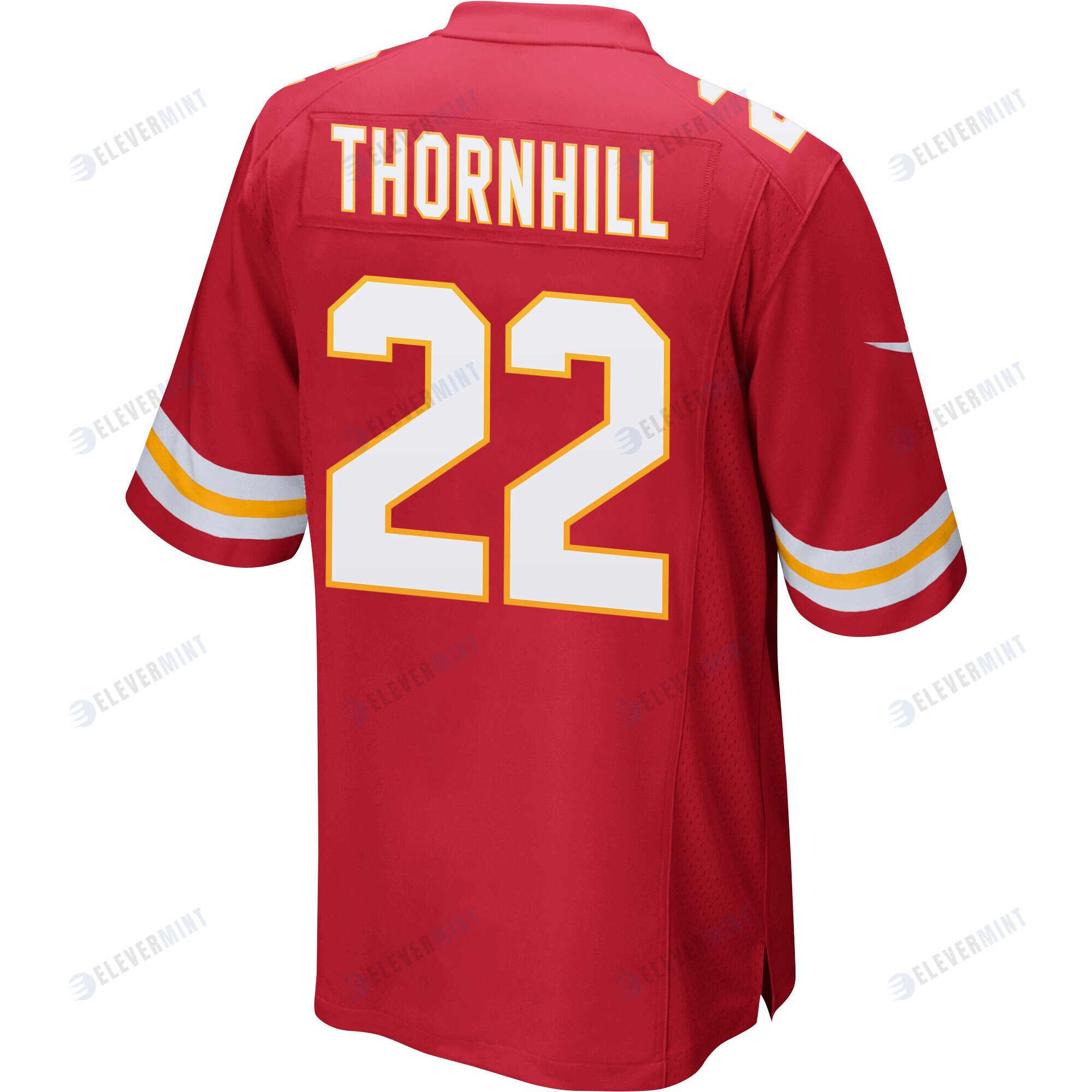 Juan Thornhill 22 Kansas City Chiefs Super Bowl LVII Champions 3 Stars Men Game Jersey - Red