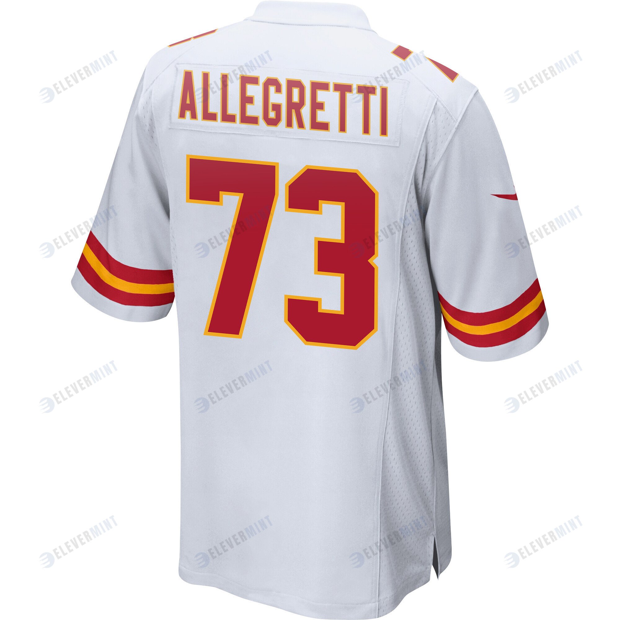 Nick Allegretti 73 Kansas City Chiefs Super Bowl LVII Champions Men Game Jersey - White