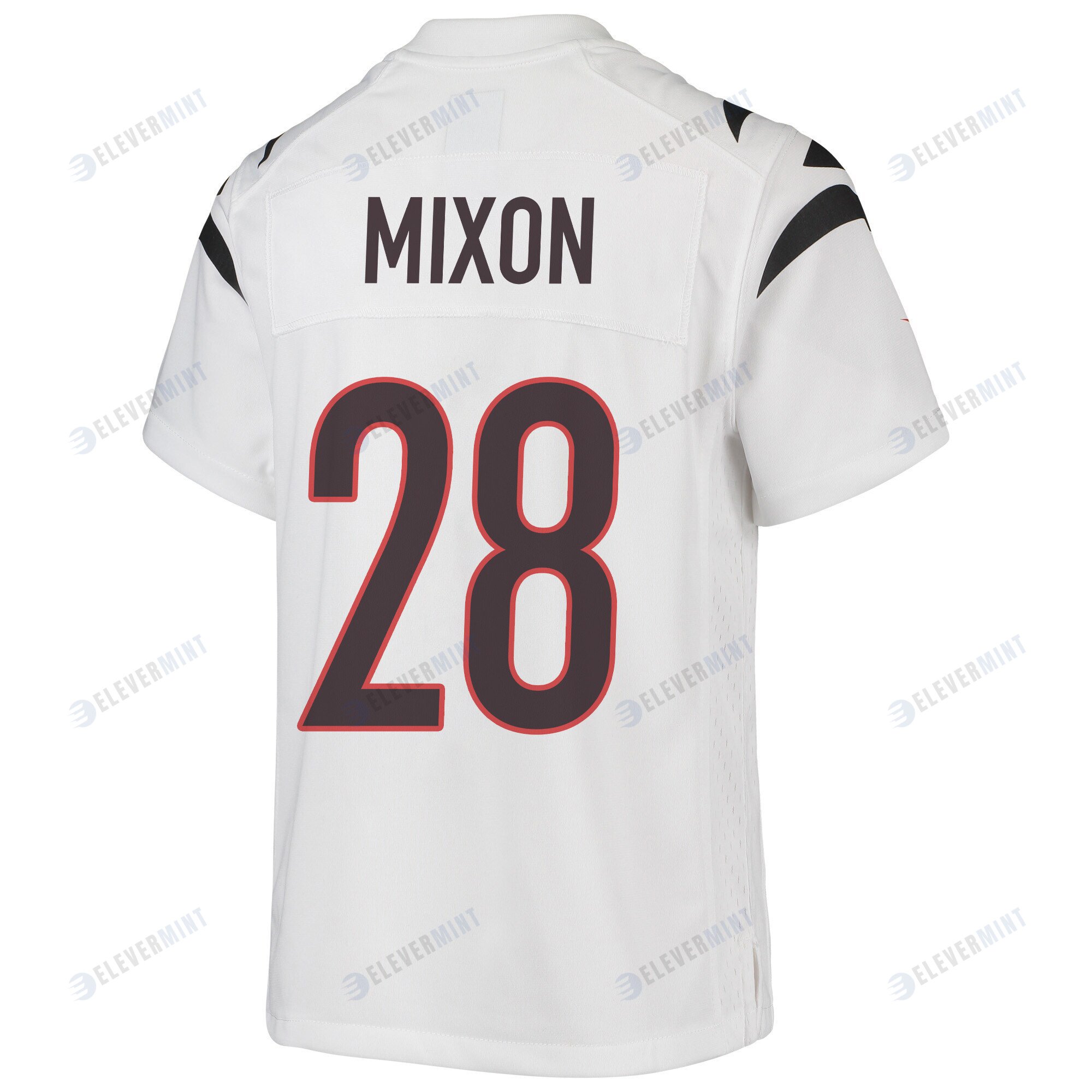 Joe Mixon 28 Cincinnati Bengals Super Bowl LVII Champions Youth Game Jersey - White
