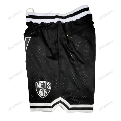 Brooklyn Nets NBA Retro Shorts - Black