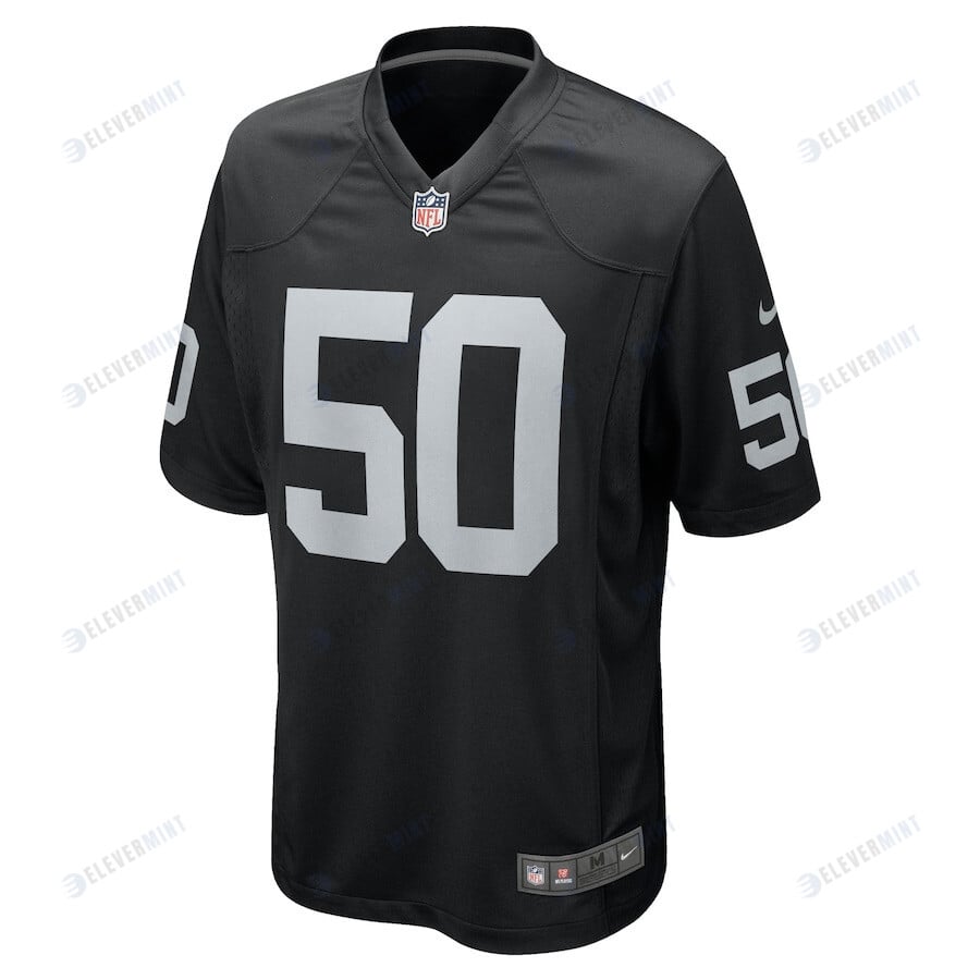 Jayon Brown 50 Las Vegas Raiders Game Jersey - Black