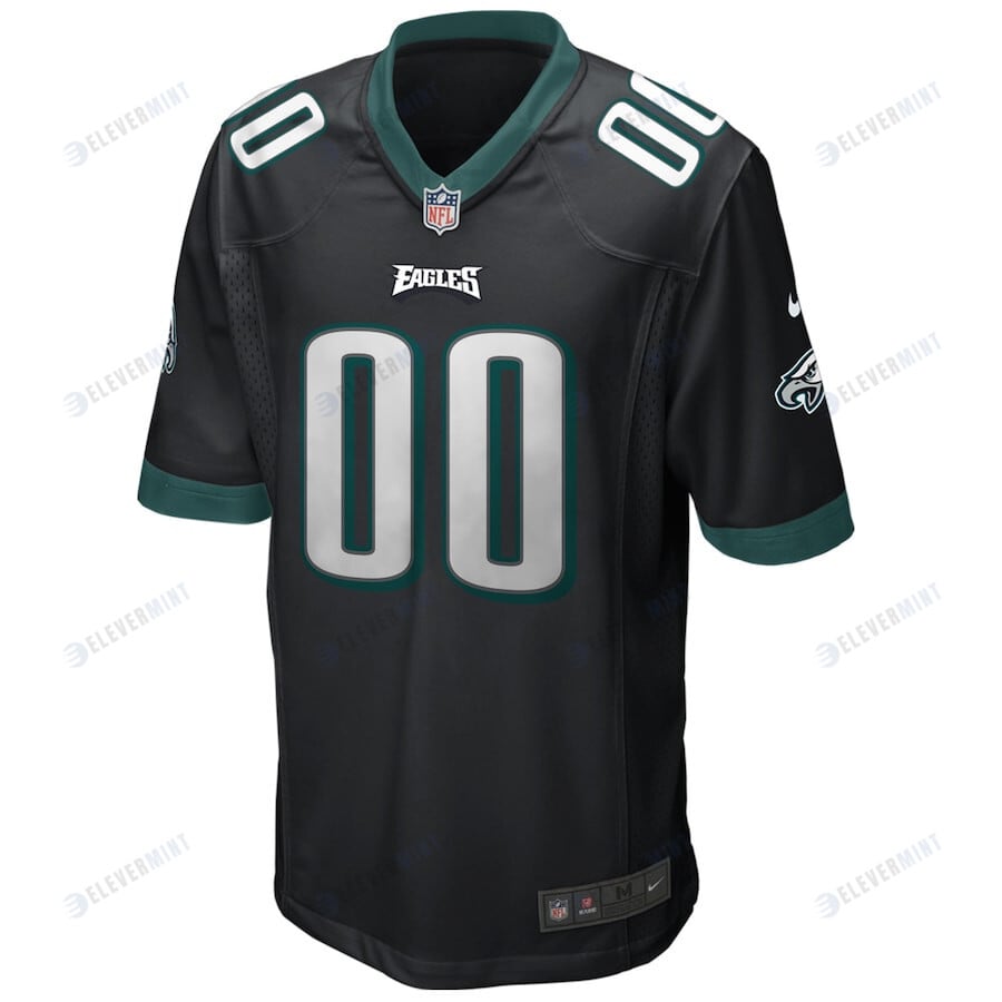 Philadelphia Eagles Alternate Custom Game Jersey - Black