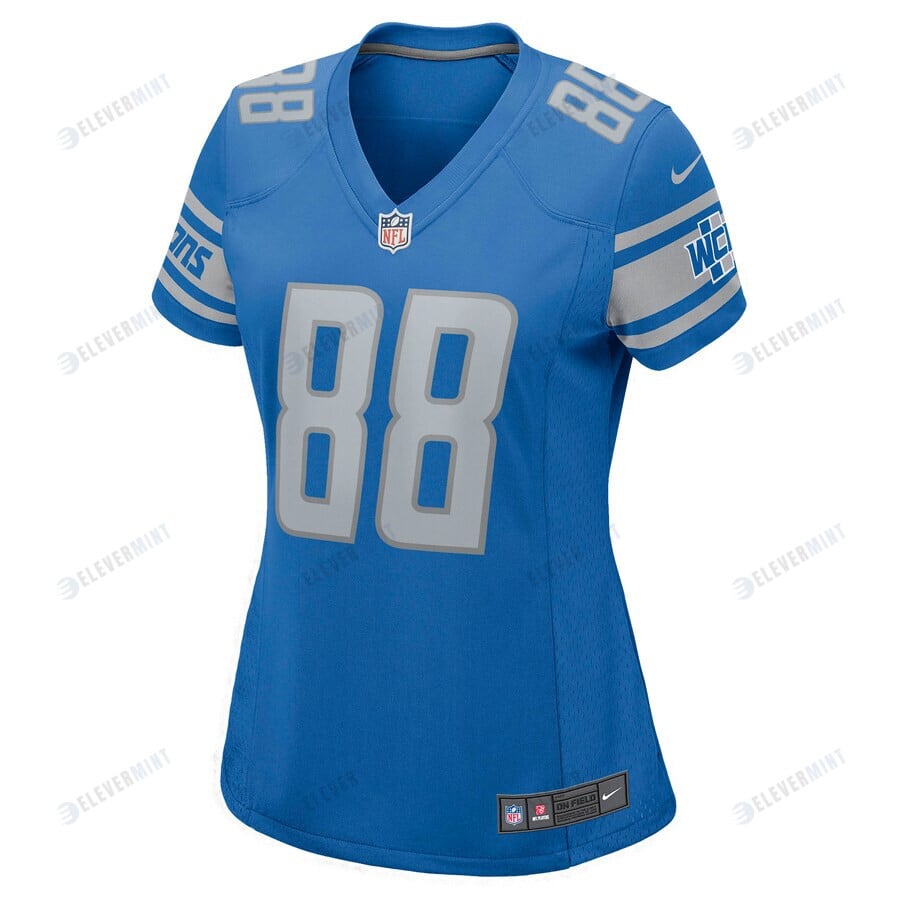 Jim Cain 88 Detroit Lions Women Retired Jersey - Blue
