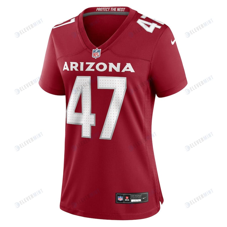 Ezekiel Turner 47 Arizona Cardinals Women Team Game Jersey - Cardinal
