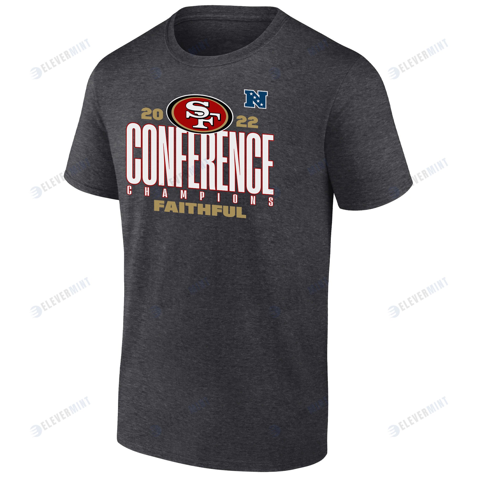San Francisco 49ers NFC Conference Champions Faithful T-Shirt - Charcoal