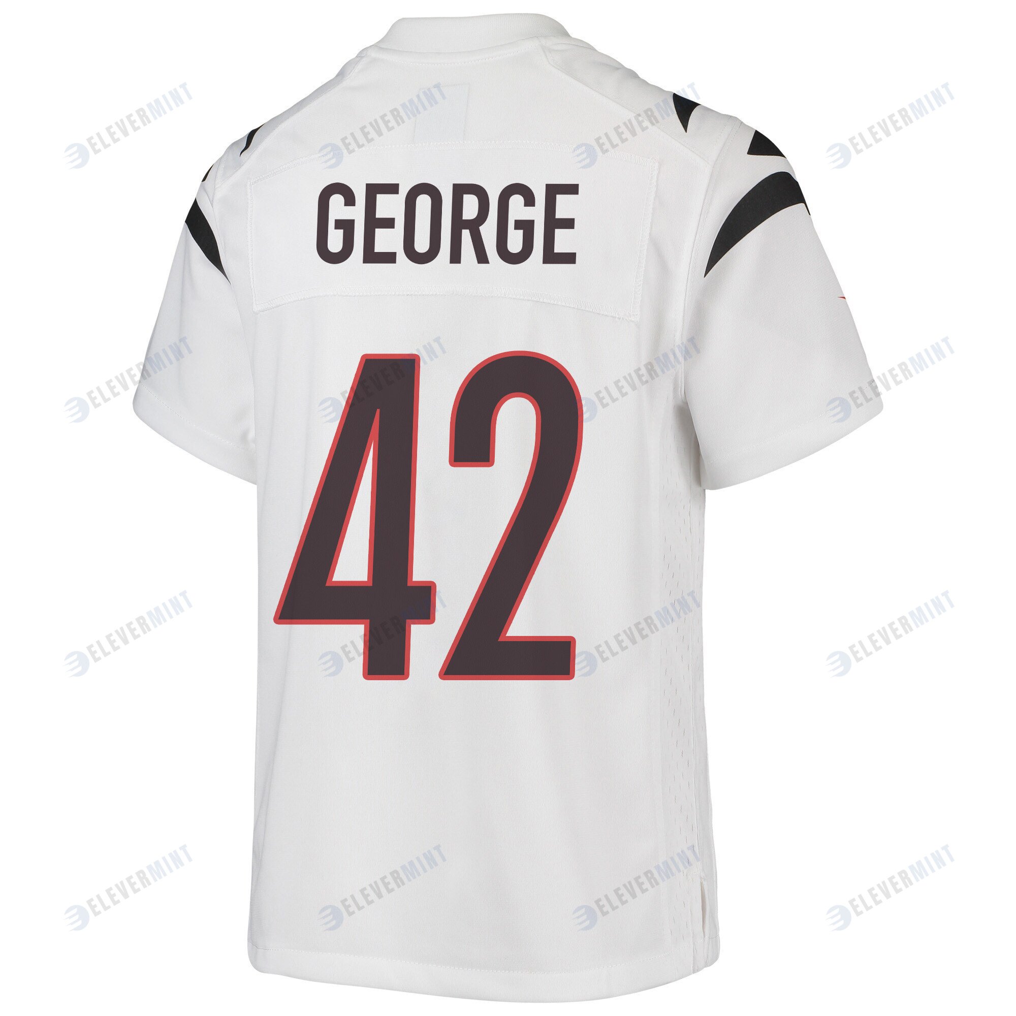 Allan George 42 Cincinnati Bengals Super Bowl LVII Champions Youth Game Jersey - White