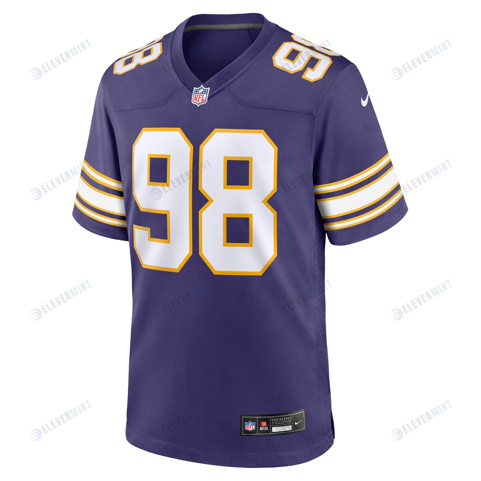 D.J. Wonnum 98 Minnesota Vikings Classic Game Men Jersey - Purple