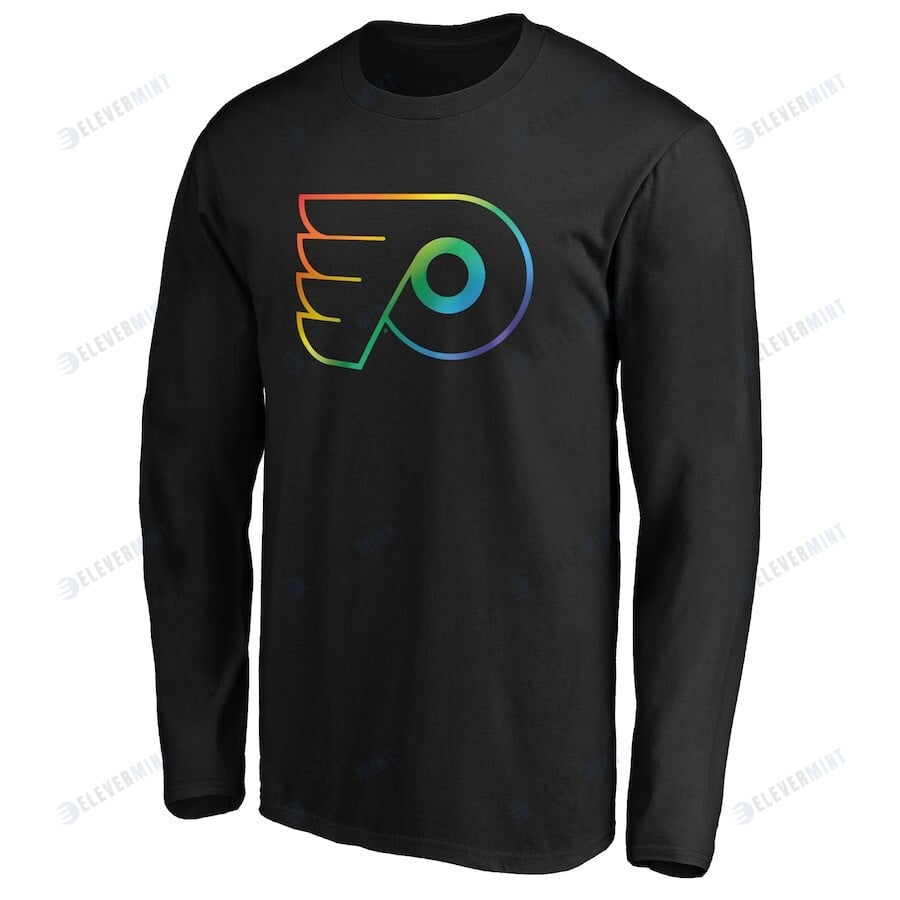 Philadelphia Flyers Team Pride Logo Long Sleeve T-Shirt - Black
