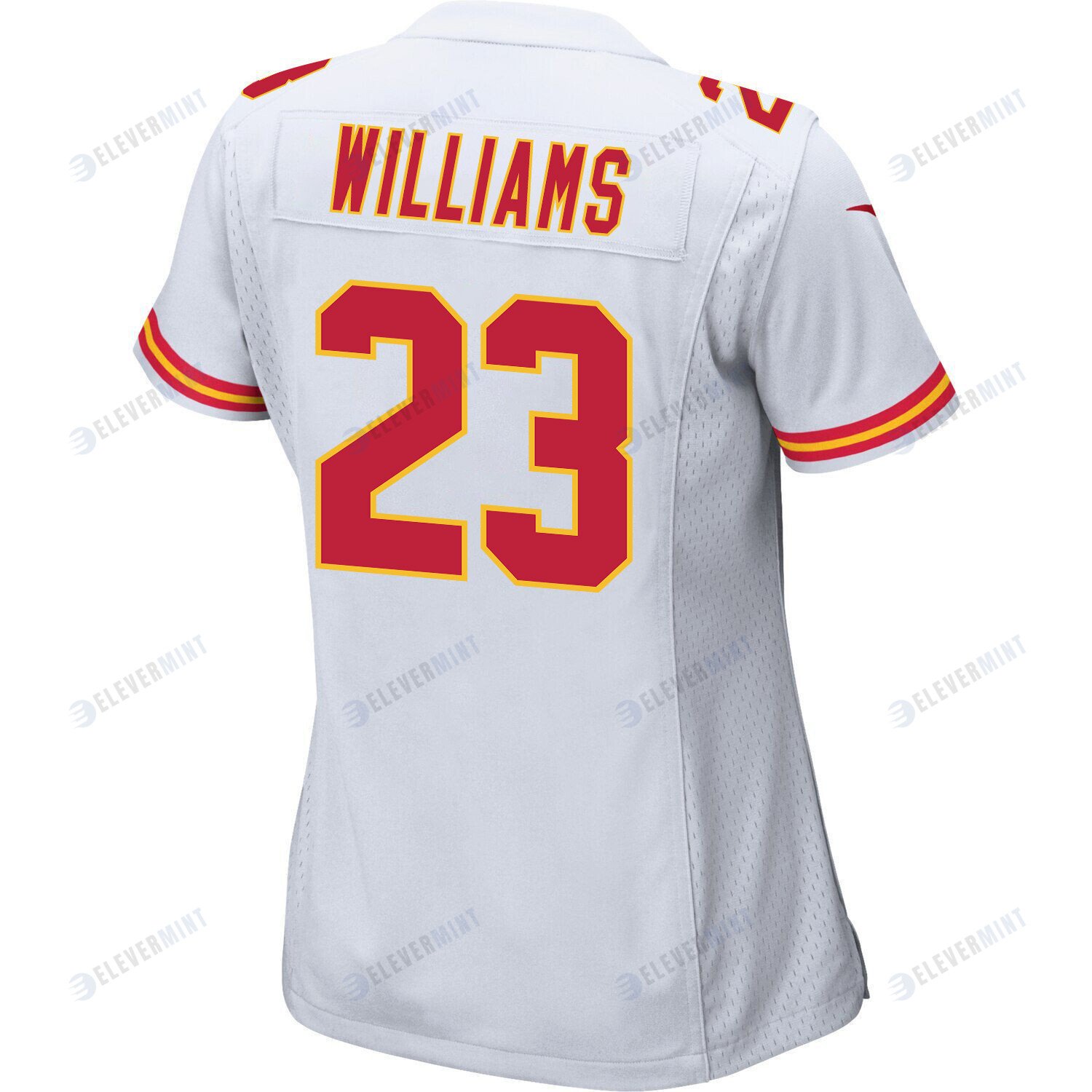 Joshua Williams 23 Kansas City Chiefs Super Bowl LVII Champions 3 Stars Women Game Jersey - White