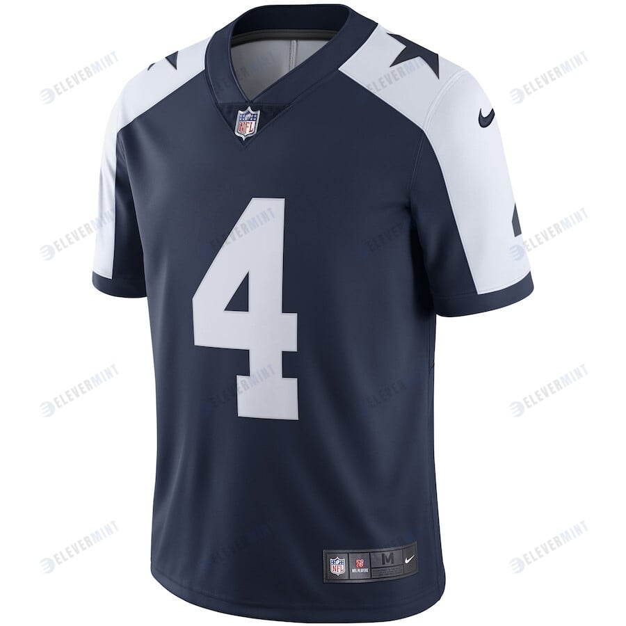 Dak Prescott 4 Dallas Cowboys Alternate Vapor Limited Jersey - Navy