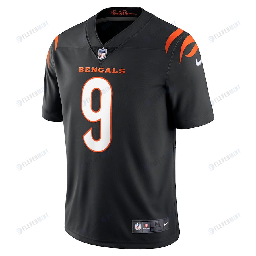 Joe Burrow 9 Cincinnati Bengals Vapor Limited Jersey - Black