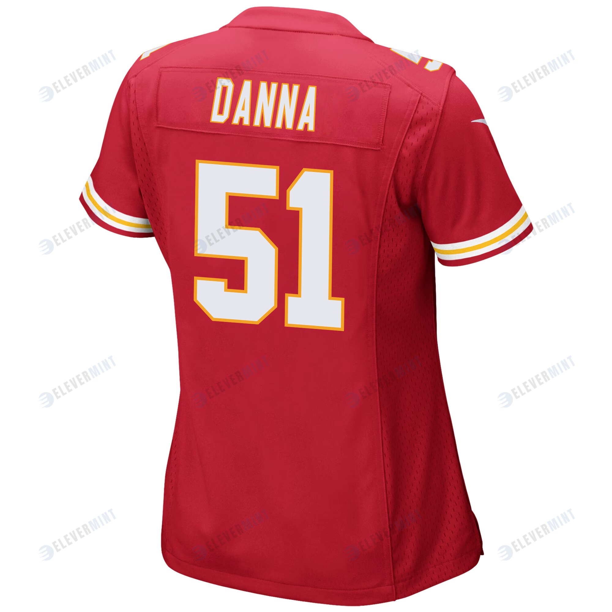 Mike Danna 51 Kansas City Chiefs Super Bowl LVII Champions 3 Stars Women Game Jersey - Red