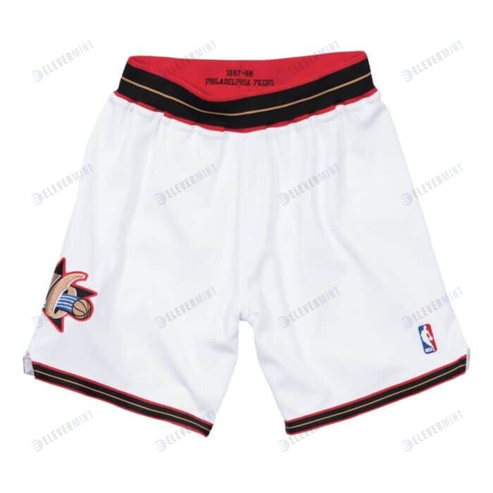 Philadelphia 76ers Bulls NBA Retro Shorts - White