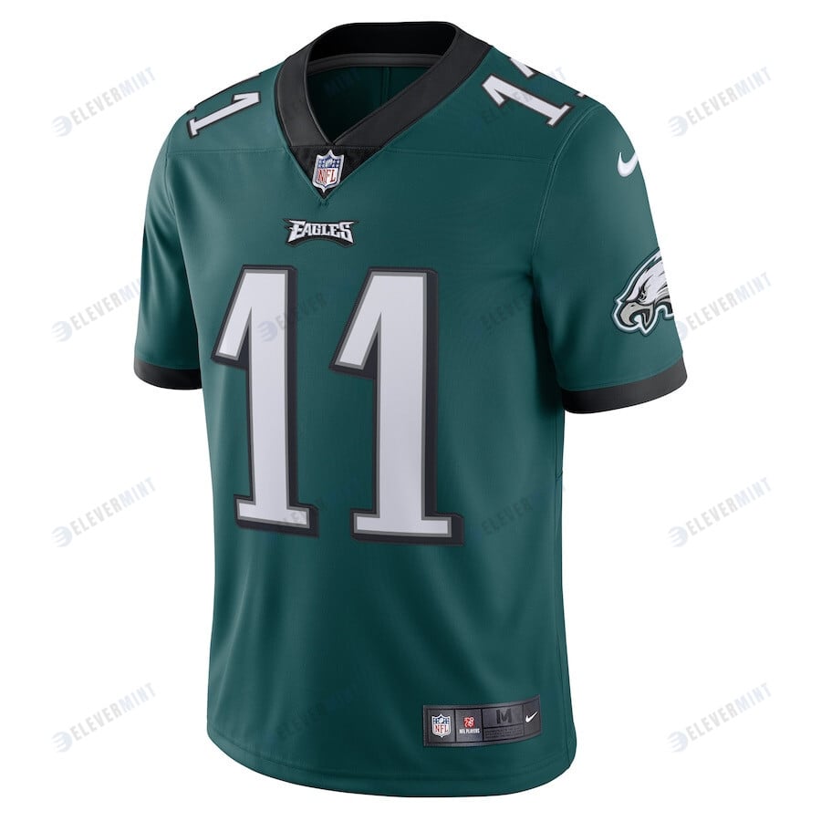 A.J. Brown 11 Philadelphia Eagles Men's Vapor Limited Jersey - Midnight Green