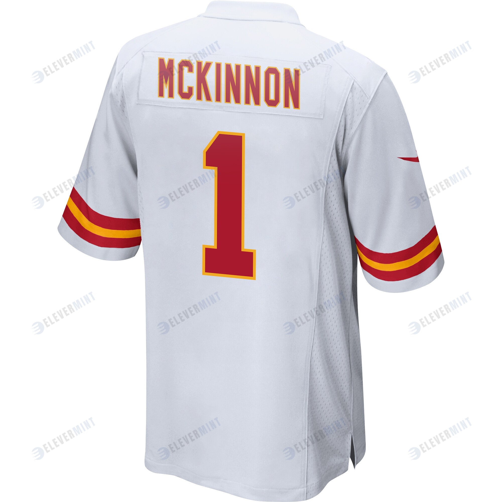 Jerick McKinnon 1 Kansas City Chiefs Super Bowl LVII Champions Men Game Jersey - White