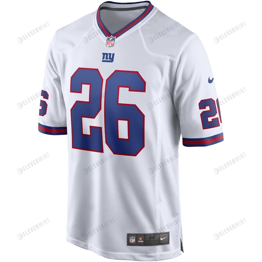 Saquon Barkley 26 New York Giants Alternate Game Jersey - White