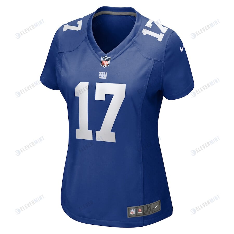 Dennis Houston 17 New York Giants Women Team Game Jersey - Royal