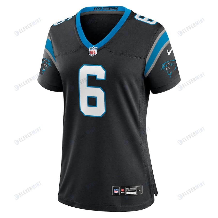 Miles Sanders 6 Carolina Panthers Women's Team Game Jersey - Black