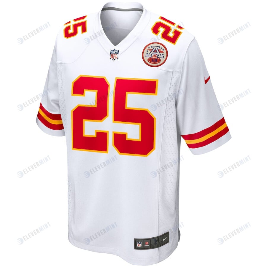 Clyde Edwards-Helaire 25 Kansas City Chiefs Game Jersey - White