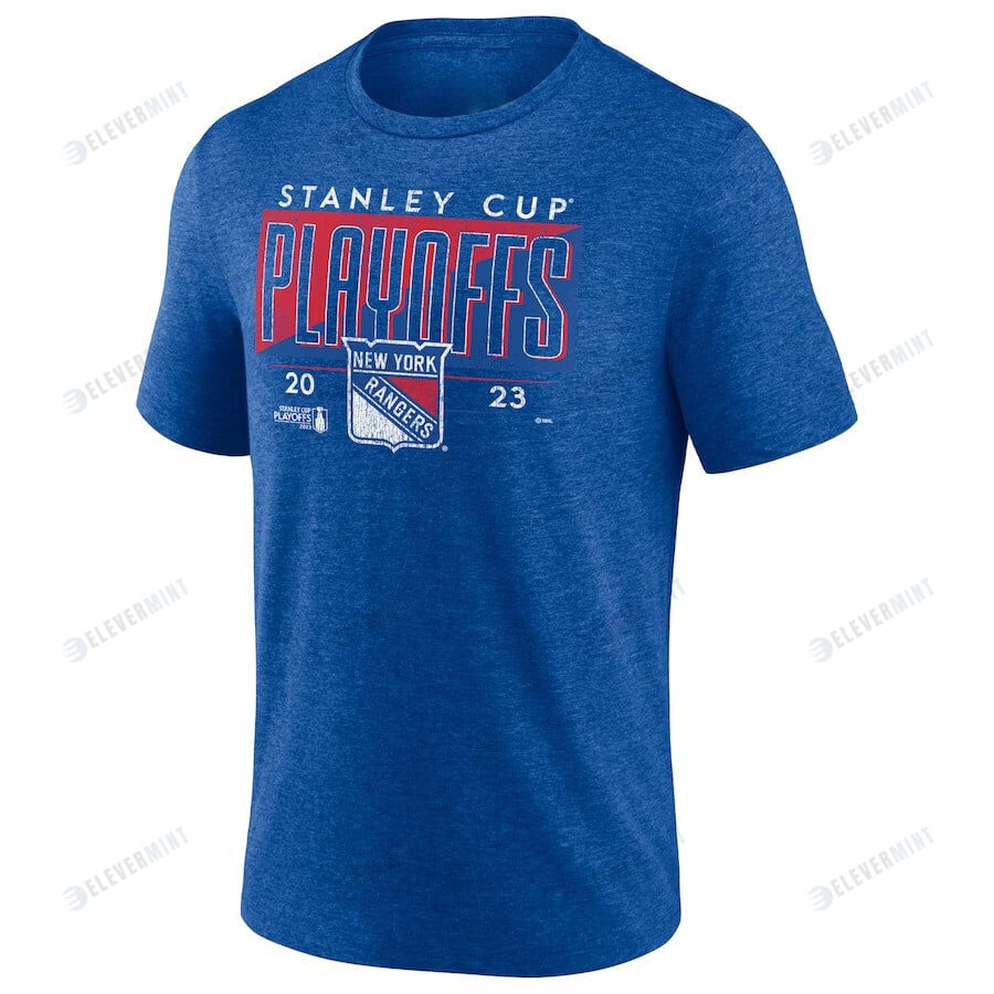 New York Rangers 2023 Stanley Cup Playoffs Tri-Blend T-Shirt - Heather Royal