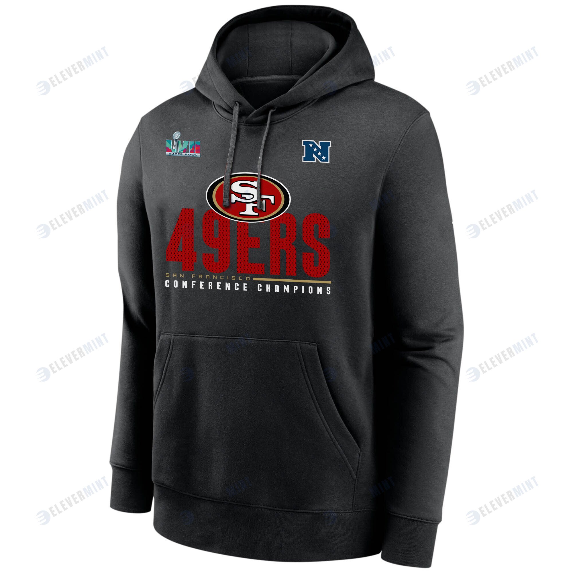 San Francisco 49ers NFC Conference Champions Black Pullover Hoodie
