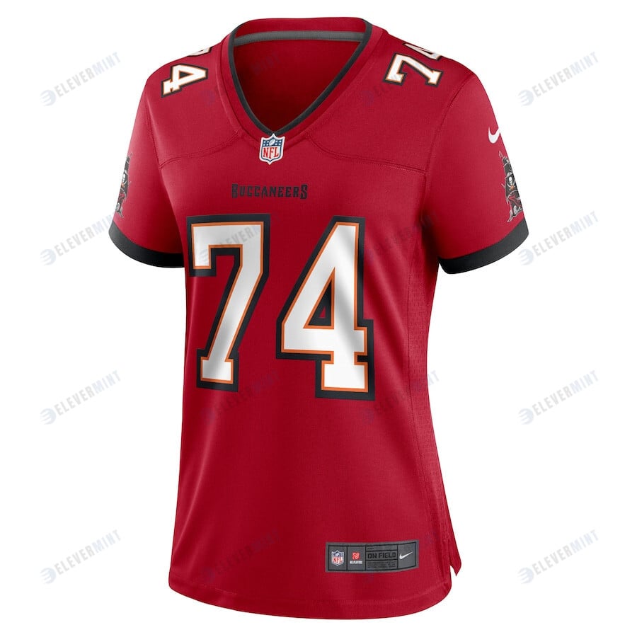 Grant Hermanns 74 Tampa Bay Buccaneers Women's Home Game Player Jersey - Red