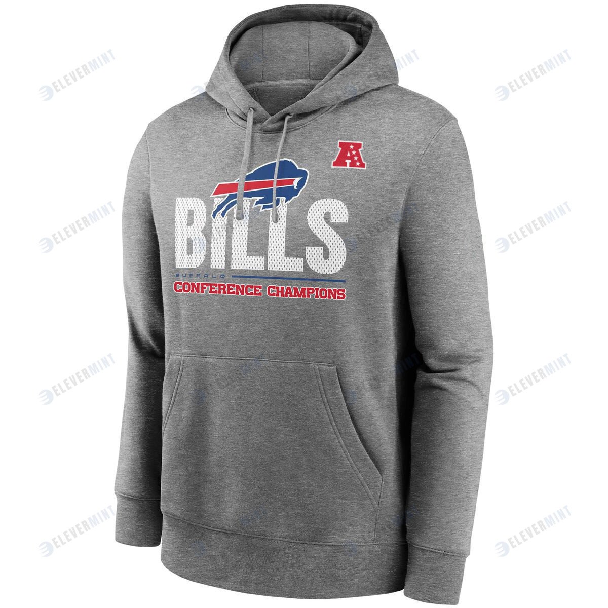 Buffalo Bills AFC Conference Champions Grey Pullover Hoodie