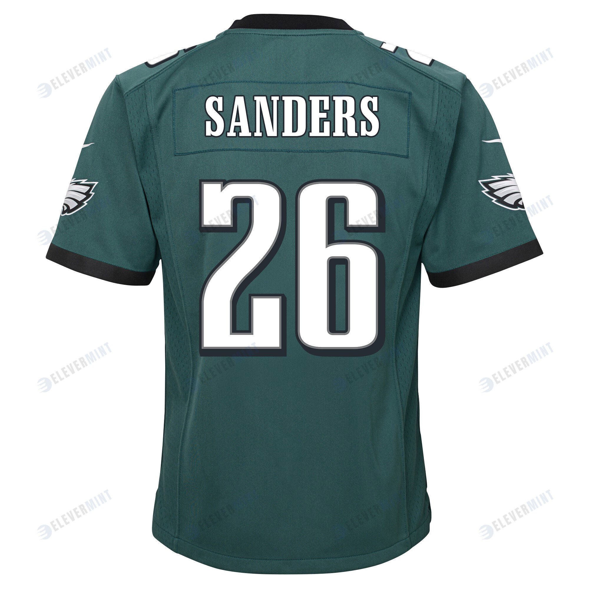 Miles Sanders 26 Philadelphia Eagles Super Bowl LVII Champions 2 Stars 2 Stars Youth Game Jersey - Black