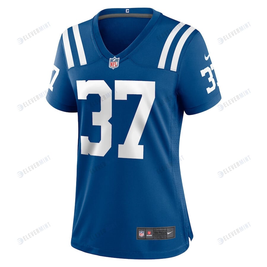 Isaac Taylor-Stuart 37 Indianapolis Colts Women Team Game Jersey - Royal