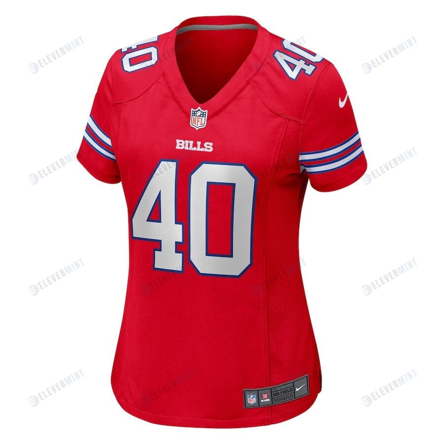 Von Miller 40 Buffalo Bills Women's Alternate Game Jersey - Red